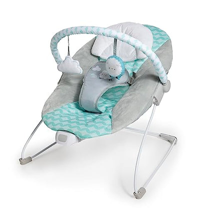 Ity by Ingenuity Bouncity Bounce Vibrating Deluxe Baby Bouncer Seat, 0-6 Months Up to 20 lbs (Goji)
