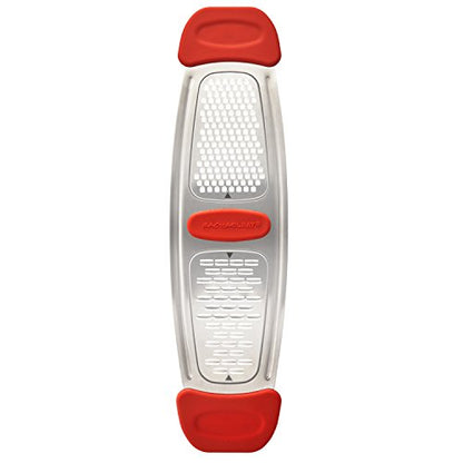 Rachael Ray Multi Stainless Steel Grater, Red Small