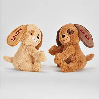 Let's Make Memories Personalized Hugging Plush Puppies - Couples Stuffed Animal