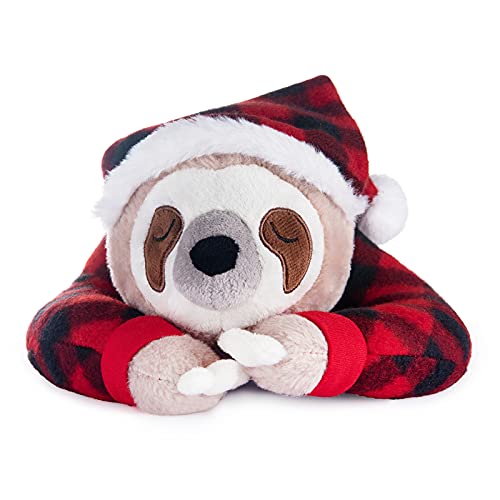 My OLi 15" Sloth Stuffed Animal Three Toed Sloth Wearing Pajamas and Nightcaps Soft Hugging Pillow Plush Bedtime Animal Gifts for Babies Kids Girls Boys