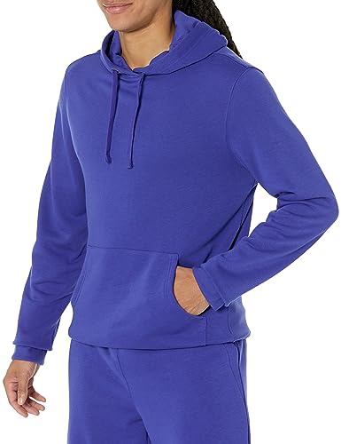 Amazon Essentials Men's Lightweight Long-Sleeve French Terry Hooded Sweatshirt (Available in Big & Tall), Royal Blue, X-Large