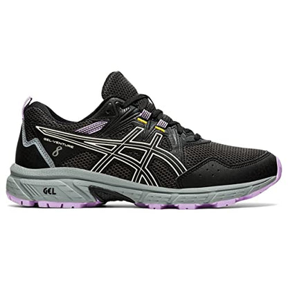 ASICS Womens Gel-Venture 8 Running Shoes, Black/Ivory, 8