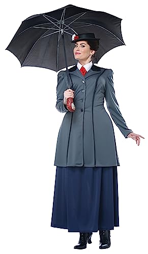 California Costumes womens English Nanny - Plus Women Adult Sized Costumes, Gray/Navy, 1XL US