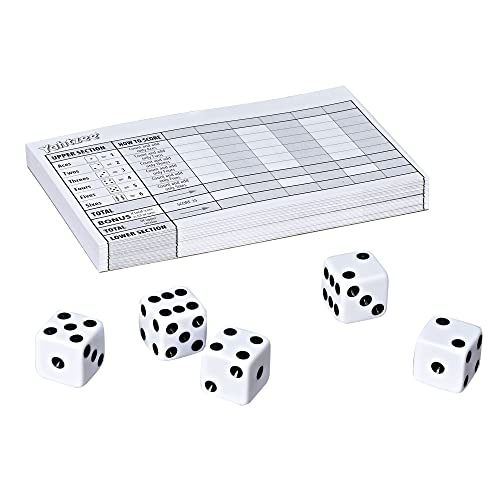 Hasbro Gaming Yahtzee Board Game, Fast-Playing Dice Games for Kids, Teens, and Adults, Strategy Games, Family Games for Kids, 2 or More Players, Ages 8 and Up