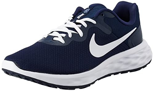 Nike mens Revolution 6 NN Road Running Shoes, Midnight Navy White Obsidian Ashen Slate, 11