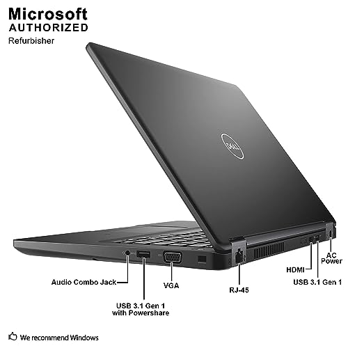 Dell Latitude 5490 14 Inch FHD Business Laptop PC, Intel Core i5-8350U, 16GB RAM, 960GB SSD, Windows 10 Pro (Renewed)