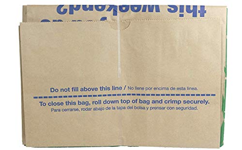 Lowes 30 Gallon Paper Heavy Duty Brown Paper Lawn and Refuse Bags for Home (5 pack)