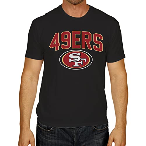 Team Fan Apparel NFL Home Team Tee - Gameday Adult T-Shirt - Pro Football Cotton & Polyester Shirt (San Francisco 49ers - Black, Adult XX-Large)