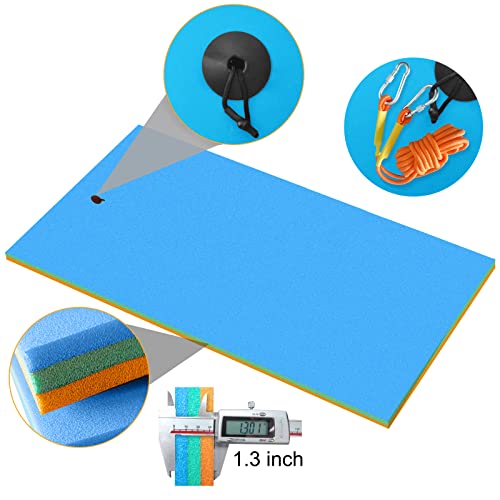 Zipfun Floating Mat - for Lake Water Lily Pad Mat, XPE Island Kid and Adults (8' x 4' 1.3")