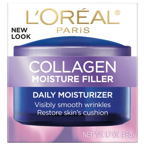 L'Oreal Paris Collagen Daily Face Moisturizer, Reduce Wrinkles, Face Cream 1.7 oz