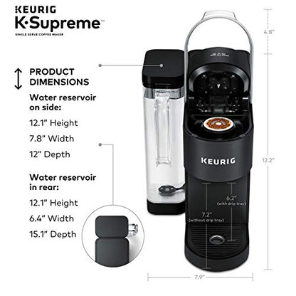 Keurig® K-Supreme Single Serve K-Cup Pod Coffee Maker, MultiStream Technology, Black