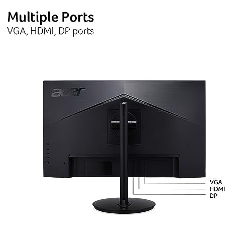 Acer CB272 Ebmiprx 27" FHD 1920 x 1080 Zero Frame Home Office Monitor | AMD FreeSync | 1ms VRB | 100Hz | 99% sRGB | Height Adjustable Stand with Swivel, Tilt & Pivot (Display Port, HDMI & VGA Ports)