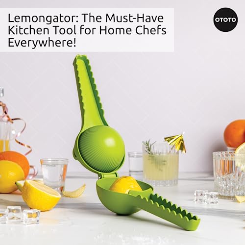 NEW!! Crocodile Lemon Squeezer by OTOTO - Lemon Lime Squeezer, Lemon Press, Citrus Press - Lemon Juicer Squeezer Juice Squeezer Lemon and Lime Squeezer Hand Juicer Citrus Squeezer Cool Kitchen Gadgets