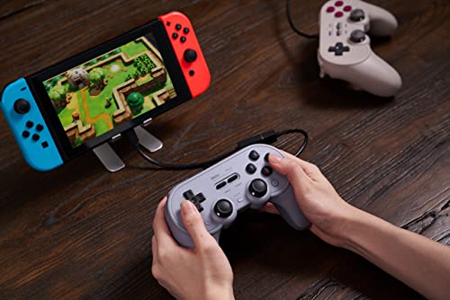 8BitDo Pro 2 Wired Controller for Switch, Windows, Steam Deck & Raspberry Pi (G Glassic Edition)