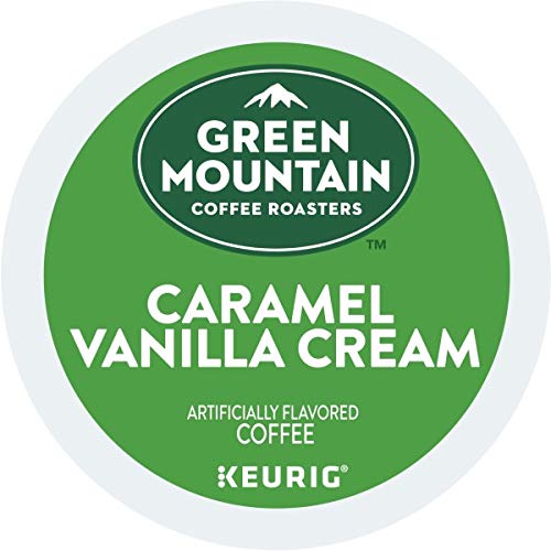 Green Mountain Coffee Roasters Caramel Vanilla Cream Keurig Single-Serve K-Cup pods, Light Roast Coffee, 72 Count (6 Packs of 12)