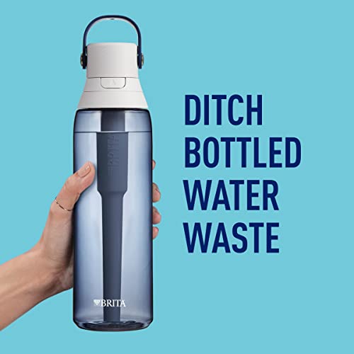 Brita Insulated Filtered Water Bottle with Straw, Reusable, BPA Free Plastic, Night Sky, 26 Ounce