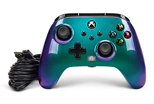 PowerA Enhanced Wired Controller for Xbox Series X|S - Aurora Borealis, gamepad, video game /gaming controller