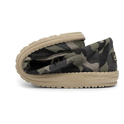 Hey Dude Men's Wally Camo Size 11 | Men’s Shoes | Men's Lace Up Loafers | Comfortable & Light-Weight