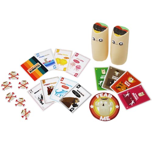 Throw Throw Burrito by Exploding Kittens - A Dodgeball Card Game - Family-Friendly Party Games - for Adults, Teens & Kids - 2-6 Players