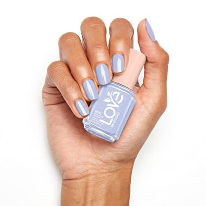 LOVE by essie Nail Polish, 80% Plant-based, Salon-Quality, Vegan, Soft Blue, Putting Myself First, 0.46 Fl Oz