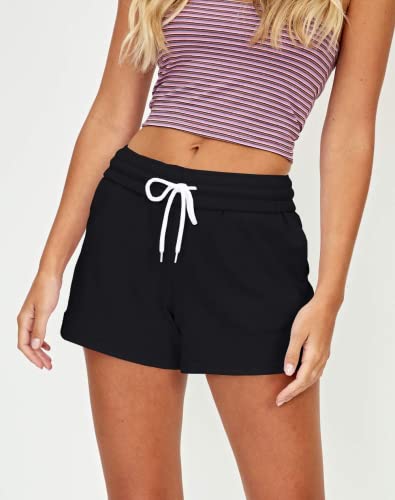 AUTOMET Womens Tiktok Trend Items Shorts Summer Preppy Stuff Casual High Waisted with Pockets Fashion 2023 Black