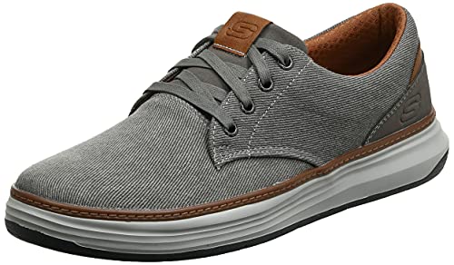 Skechers mens Skechers Men s Moreno Canvas Oxford Shoe, Beige (Tpe 578), 10.5 Wide US