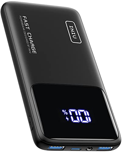INIU Portable Charger, Slimmest Fast Charging 10000mAh USB C in/Out Power Bank, 22.5W PD3.0 QC4+ Battery Pack, Portable Phone Charger for iPhone 14 13 12 11 X Pro Samsung S22 S21 Google AirPods iPad