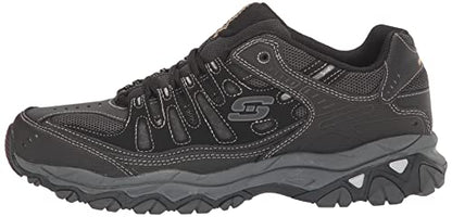 Skechers mens Afterburn M. Fit fashion sneakers, Black, 10 X-Wide US