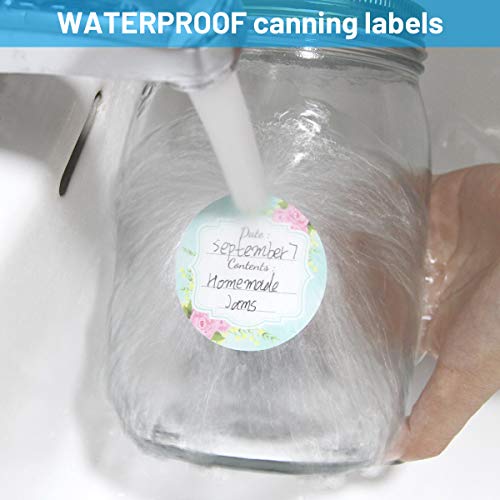 300 Waterproof Canning Labels for Jars Labels Food Labels Round for Food Container Spice Lids Canister Food Storage Canning Supplies 2 Inch