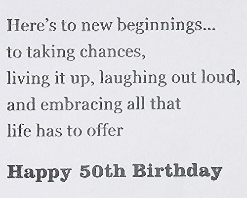 Papyrus 50th Birthday Card (New Beginnings)