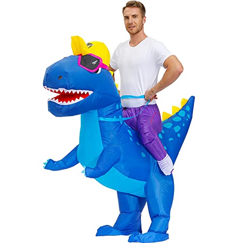 Decalare Inflatable Costume For Adults, Inflatable Dinosaur Costume, Halloween Costumes For Men/Women,Funny Blow up Costumes