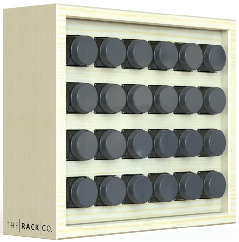 The Rack Co. 24 spice jars counter top wood cabinet