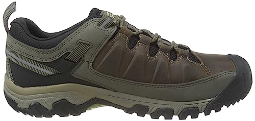 KEEN Men's Targhee 3 Low Height Waterproof Hiking Shoes, Bungee Cord/Black, 11