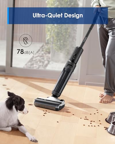 Tineco Smart Wet Dry Vacuum Cleaners, Floor Cleaner Mop 2-in-1 Cordless Vacuum for Multi-Surface, Lightweight and Handheld, Floor ONE S5 Combo