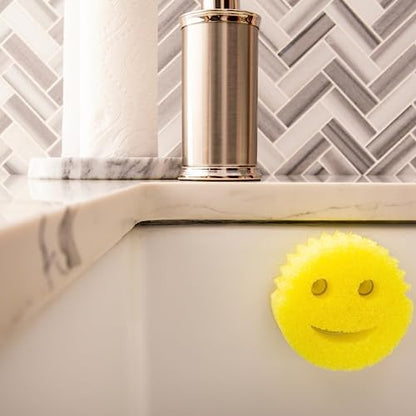 Scrub Daddy Sponge Holder - Daddy Caddy - Sink Sponge Holder with Suction Cups for Smiley Face Sponge - Sink Organizer for Kitchen and Bathroom - Self Draining & Dishwasher Safe - 1ct