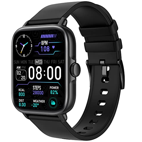 Smart Watch (Answer/Make Call), 1.7" Smartwatch Fitness Tracker for Android and iOS Phones with Heart Rate Sleep Tracking, 28 Sport Modes, Blood Oxygen, Ai Voice Control,Fitness Watch for Women Men