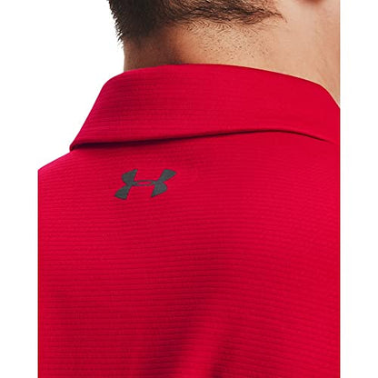 Under Armour Men's Tech Golf Polo , Red (600)/Graphite , XX-Large