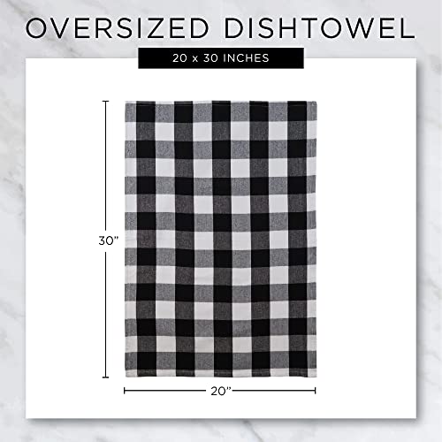 DII Gingham Check Kitchen Collection, Pink, Dishtowel Set