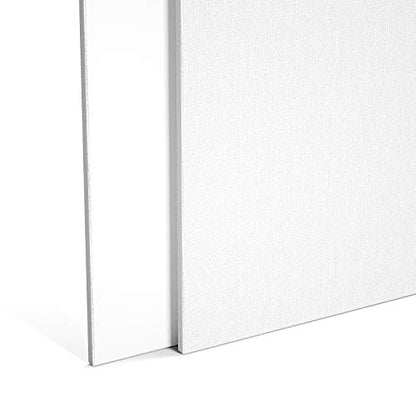 GOTIDEAL Canvas Boards, 8x10" inch Set of 10,Gesso Primed White Blank Canvases for Painting - 100% Cotton Art Supplies Canvas Panel for Acrylic Paint, Pouring, Oil Paint, Watercolor, Gouache