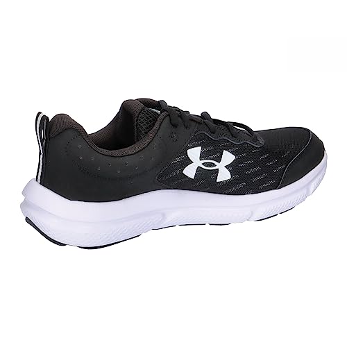 Under Armour Men's Charged Assert 10 Running Shoe, (001) Black/Black/White, 11