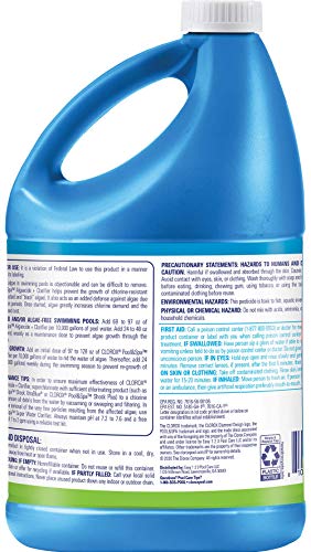 Clorox Pool&Spa 43128CLX 42128CLX Pool Algaecide