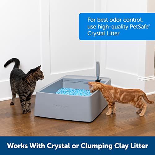 PetSafe Multi-Cat Litter Box - Extra Large, Jumbo Litter Box for Multiple Cats - Giant Litter Pan Includes Large, Ergonomic Scooper - Hidden Waste Compartment - Compatible with All Litter Types