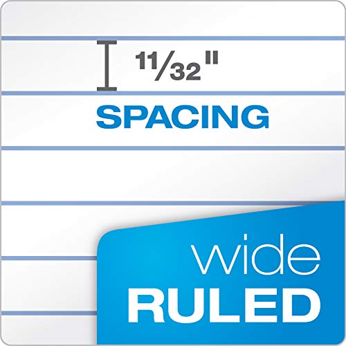 Oxford Filler Paper, 8 x 10-1/2 Inch Wide Ruled Paper, 3 Hole Punch, Loose Leaf Notebook Paper for 3 Ring Binders, 500 sheets (62330), white