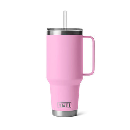 YETI Rambler 42 oz Straw Mug, Vacuum Insulated, Stainless Steel, Power Pink