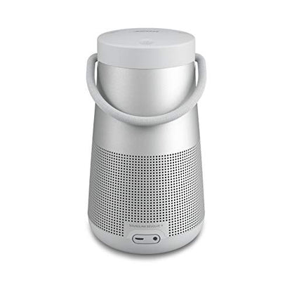 Bose SoundLink Revolve+ (Series II) Bluetooth Speaker, Portable Speaker with Microphone, Wireless Water Resistant Travel Speaker with 360 Degree Sound, Long Lasting Battery and Handle, Silver