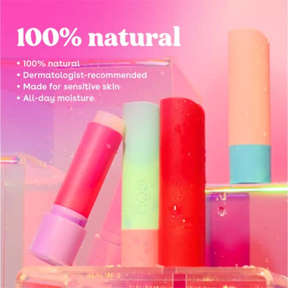 eos 100% Natural Lip Balm, Watermelon Frosé, All-Day Moisture, Lip Care Products, 0.14 oz, 2-Pack