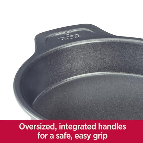 All-Clad Pro-Release Nonstick Round Baking Pan, Cake Pan 9 Inch Oven Safe 450F Half Sheet, Cookie Sheet, Muffin Pan, Cooling & Baking Rack, Round Cake Pan, Loaf Pan, Baking Pan Grey