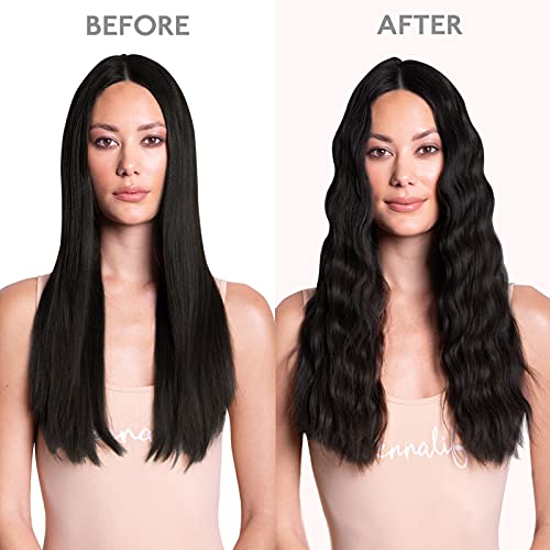 WENNALIFE Clip in Human Hair Extensions, 18 Inch 120g 7pcs Natural Black Hair Extensions Clip In Human Hair Remy Clip in Hair Extensions Real Human Hair Double Weft