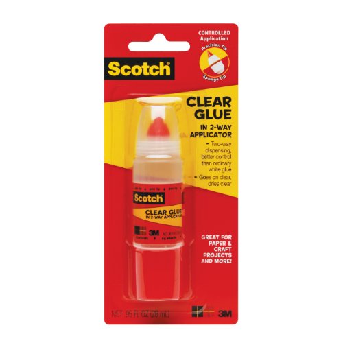 Scotch Clear Glue in 2-Way Applicator, 95 oz, Photo Safe and Non-Toxic (6044)