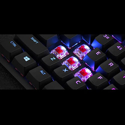 HyperX Alloy Origins Core - Tenkeyless Mechanical Gaming Keyboard, Software Controlled Light & Macro Customization, Compact Form Factor, RGB LED Backlit, Linear HyperX Red Switch,Black